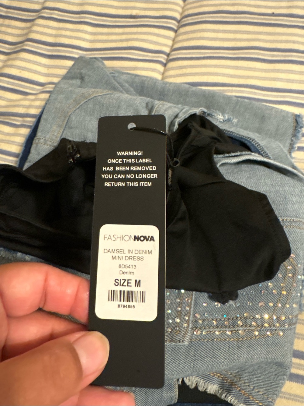 Fashion Nova Damsel in Denim Mini Dress - Picture 8 of 11